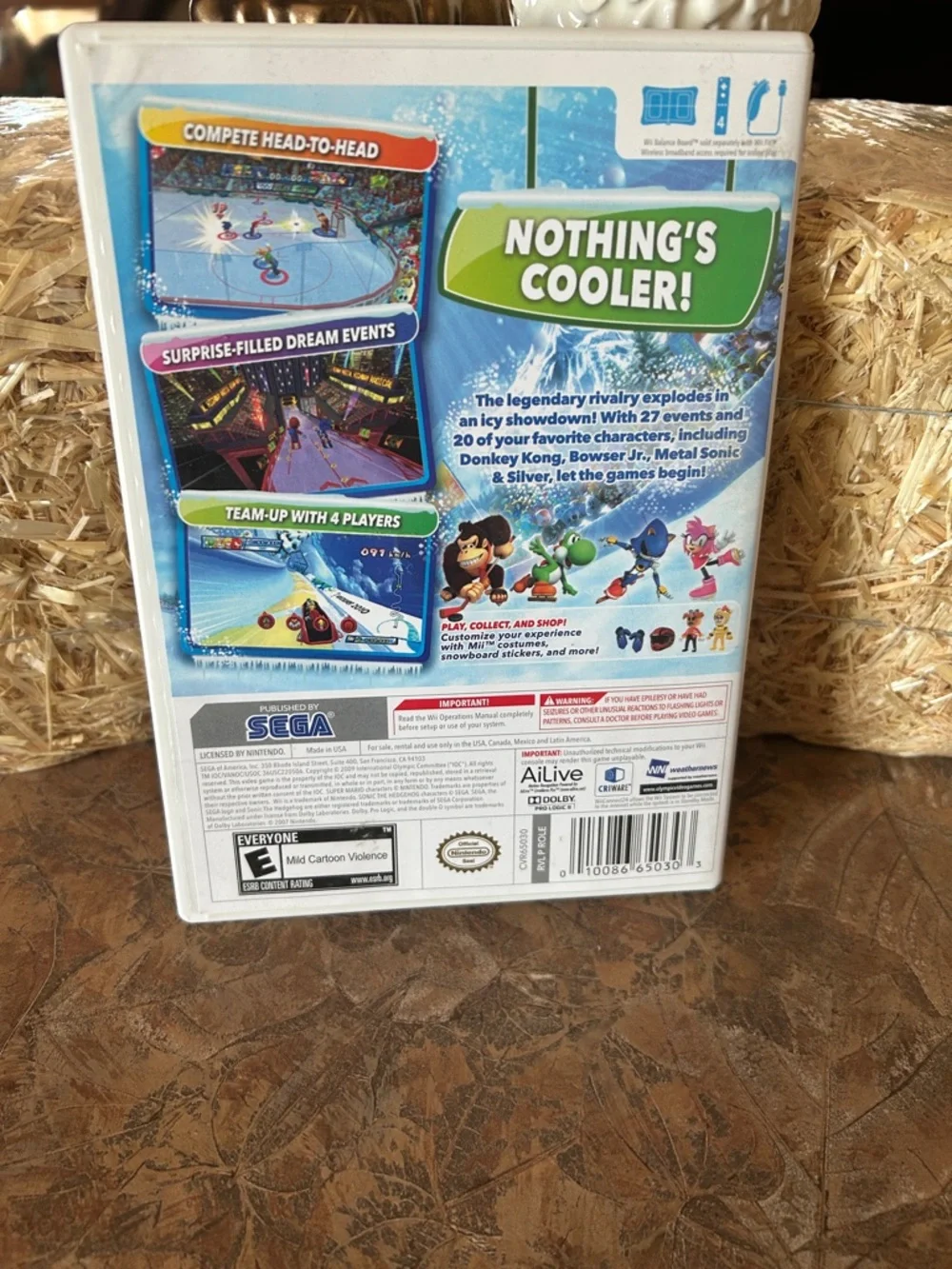 Mario and Sonic Olympic Winter Games Nintendo Wii-Vintage 2010